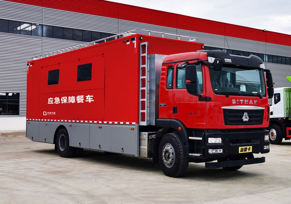 齊東方牌重汽汕德卡型餐車-可供300-500人餐飲 齊東方牌重汽汕德卡型餐車-可供300-500人餐飲